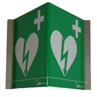 AED panorama bord aluminium 15x15