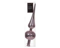 Piek plastic d6h23 cm poederroze kerst - Decoris