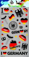 Stickervel Duitsland (10x20cm) - thumbnail