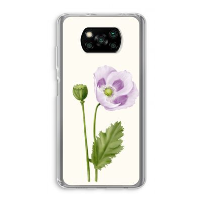 Purple poppy: Xiaomi Poco X3 Pro Transparant Hoesje
