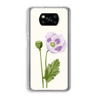 Purple poppy: Xiaomi Poco X3 Pro Transparant Hoesje