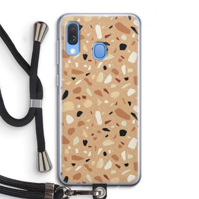 Terrazzo N°17: Samsung Galaxy A40 Transparant Hoesje met koord