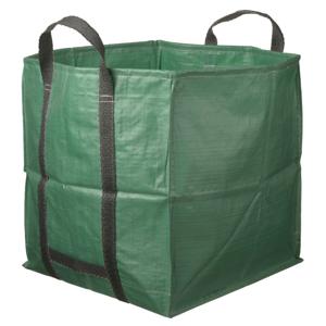 Tuinafvalzak - vierkant - opvouwbaar - groen - 148 liter