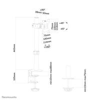 Neomounts FPMA-D510 BLACK bureausteun voor flatscreen - thumbnail