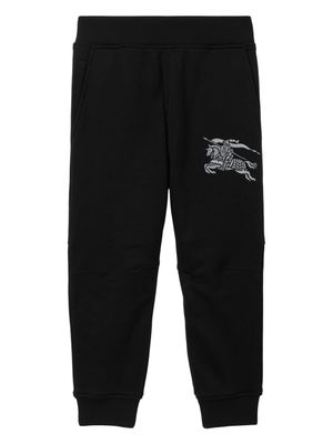 Burberry Kids pantalon de jogging à logo EKD - Noir