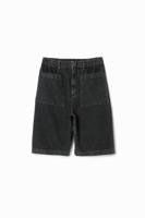 Denim shorts met zakken - BLUE - S