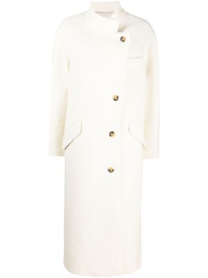 MARANT ÉTOILE manteau Sabine à simple boutonnage - Blanc