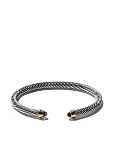 David Yurman bracelet Cable Classics en or 14ct serti d'améthyste - Argent