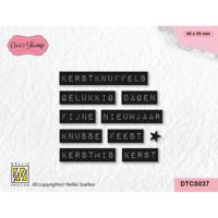 Nellie's Choice • tekst clear stempel kerstknuffels typed