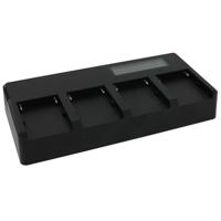 Snellader voor 4 accu's Sony L-serie (NP-F550, NP-F750, NP-F960, NP-F970)