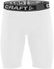 Craft 1906858 Pro Control Compression Short Tights Unisex - White - XS