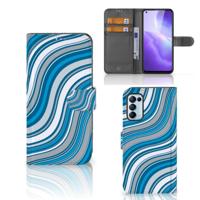 OPPO Find X3 Lite | Telefoon Hoesje | Waves Blue | Portemonnee hoesje
