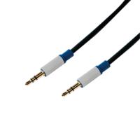 LogiLink BASC15 Jackplug Audio Aansluitkabel 1.50 m Donkerblauw (mat) - thumbnail