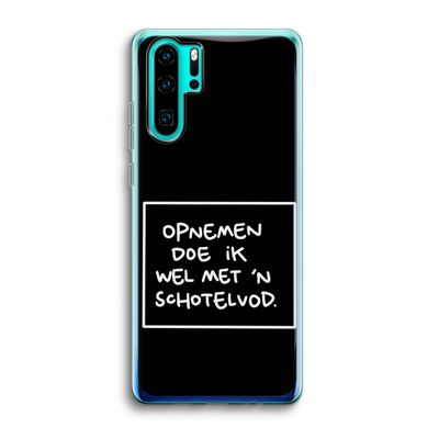 Schotelvod: Huawei P30 Pro Transparant Hoesje