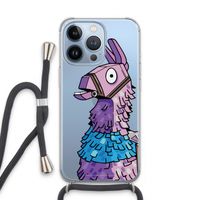 Lama: iPhone 13 Pro Transparant Hoesje met koord
