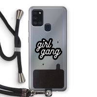 Girl Gang: Samsung Galaxy A21s Transparant Hoesje met koord