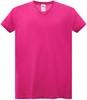 JHK 604 Ladies´ Curves T-Shirt V-Neck - Fuchsia - XL