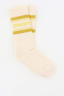 Isabel Marant sokken Dona CT003JFA-D1C14A ecru/yellow
