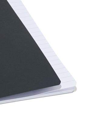 HEMA Schriften A5 Gelinieerd Zwart - 3 Stuks