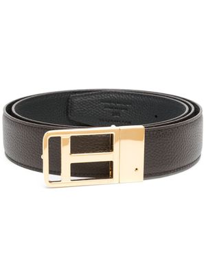TOM FORD ceinture en cuir à boucle - Marron