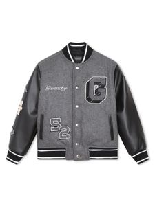 Givenchy Kids 4G motif-appliqué bomber jacket - Gris