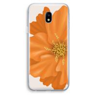 Orange Ellila flower: Samsung Galaxy J3 (2017) Transparant Hoesje