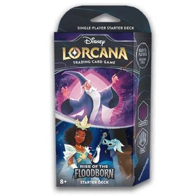 Disney Lorcana Rise of the Floodborn Starter Deck (Amethyst/Steel)
