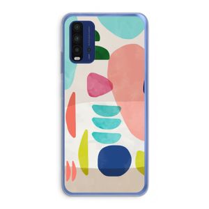 Bold Rounded Shapes: Xiaomi Redmi 9T Transparant Hoesje