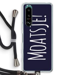Moatsje!: Sony Xperia 5 III Transparant Hoesje met koord