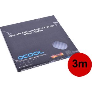 Alphacool AlphaTube HF 13/10 (3/8"ID) - clear, 3 meter slang