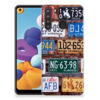 Samsung Galaxy A21 | Siliconen hoesje | met foto Kentekenplaten