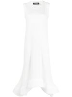 Melitta Baumeister robe mi-longue à volants - Blanc