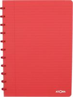 Atoma Trendy schrift, ft A4, 144 bladzijden, gelijnd, transparant rood - thumbnail