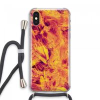 Eternal Fire: iPhone XS Max Transparant Hoesje met koord