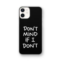 Don't Mind: iPhone 12 mini Transparant Hoesje
