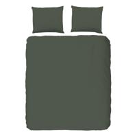 Dekbedovertrek Percale - Eenpersoons (140x220 cm) - Zwart/ Blauw/ Groen/ Grijs/ Antraciet Katoen - Dessin: Effen - Good Morning - Dekbed-Discounter.nl