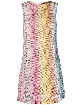 Missoni robe évasée à motif zigzag - Jaune