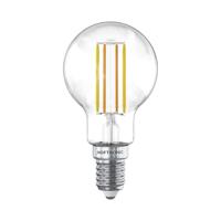 HOFTRONIC SMART Smart WiFi LED Filament lamp - E14 Fitting - 4,9 Watt 470 Lumen - P45 - E14 fitting - Zilveren fitting - 1800-3000K Dimbaar - Smart Gloeilamp