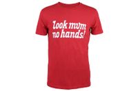 Look Mum No Hands! T-shirt Rood/Wit Look Mum No Hands! T-shirt Rood/Wit