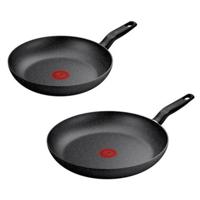Pan Tefal DARK ESSENTIAL Zwart Aluminium Ø 24 cm Ø 28 cm 2 Onderdelen (2 Stuks)