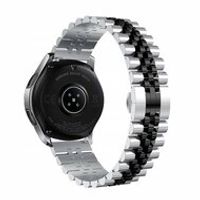 Stalen band - Zilver / zwart - Samsung Galaxy Watch 5 (Pro) - 40mm / 44mm / 45mm