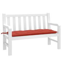 VidaXL Tuinbankkussen 120x50x7 cm stof gemêleerd rood