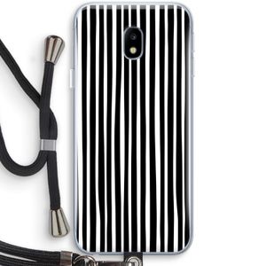 Stripes: Samsung Galaxy J3 (2017) Transparant Hoesje met koord