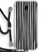 Stripes: Samsung Galaxy J3 (2017) Transparant Hoesje met koord