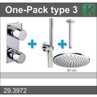 Xellanz One-Pack Inbouwthermostaatset - Type 3 CHR - 30cm