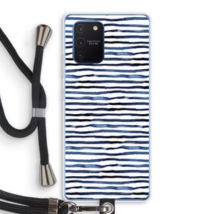 Verrassende lijnen: Samsung Galaxy Note 10 Lite Transparant Hoesje met koord