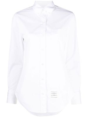 Thom Browne chemise à patch logo - Blanc