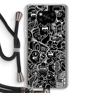 Vexx Black City : Xiaomi Poco X3 NFC Transparant Hoesje met koord