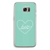 Best heart pastel: Samsung Galaxy S7 Edge Transparant Hoesje - thumbnail