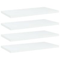 Wandschappen 4 st 40x20x1,5 cm bewerkt hout wit